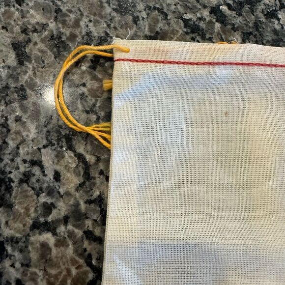 New Anthropologie Linen Cotton Drawstring Pouch Dustbags/Giftbags x6 - Picture 4 of 7